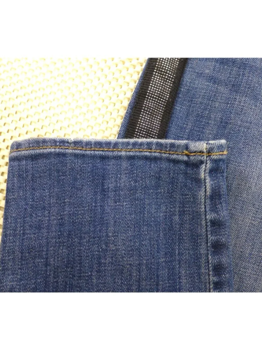 Rock & Republic Womens Blue Jeans W/ Rhinestone Side Stripes 34" Waist 30" Insea - Picture 8 of 15